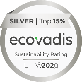 EcoVadis Sustainability Rating · Silver · Top 15% · 2025